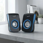 Parlantes Genius 2.0 Usb Colores Pc Notebook Control Volumen - Imagen 2