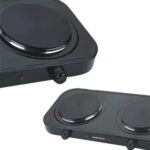 Anafe Winco Electrico Doble 2 Hornallas + 2000w Con Termostato - Imagen 2