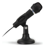 Micrófono Dinámico Panacom Mc-9620 Para Pc Negro