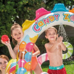 Pileta Tobogan Inflable Zona De Dulces De Playcenter Intex Azul - Imagen 6