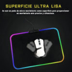 Mouse Pad Gamer Luces Led Rgb Retroiluminado Noga Horizon S Color Negro - Imagen 5