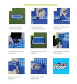 Pileta Estructural Rectangular Pelopincho 1010 Con Capacidad De 500 Litros 1.55x1.07 M Azul Mosaico - Imagen 5