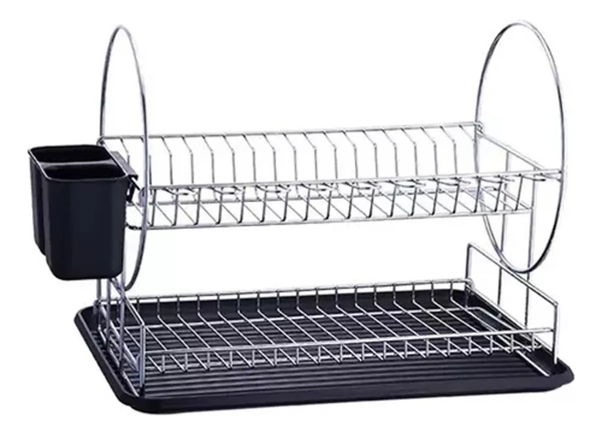 D_NQ_NP_615294-MLA74954382279_032024-F.jpg Escurridor Resistente Cromado Doble Diseño Premium - Imagen 1