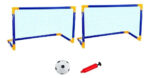 Arco De Futbol Niños Desarmable Inflador + Pelota Premium