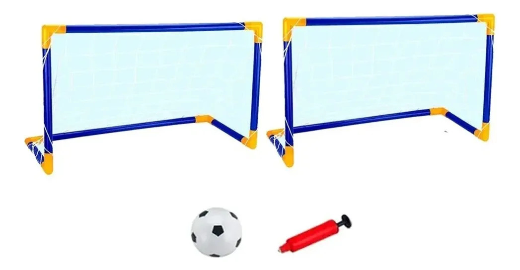 D_NQ_NP_617692-MLA107328189370_032026-F.jpg Arco De Futbol Niños Desarmable Inflador + Pelota Premium - Imagen 1