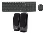 Kit De Teclado Y Mouse Inalambrico + Parlantes Logitech