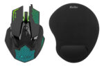 Mouse Gamer Rgb 7 Botones Usb + Mouse Pad Con Apoya Muñeca