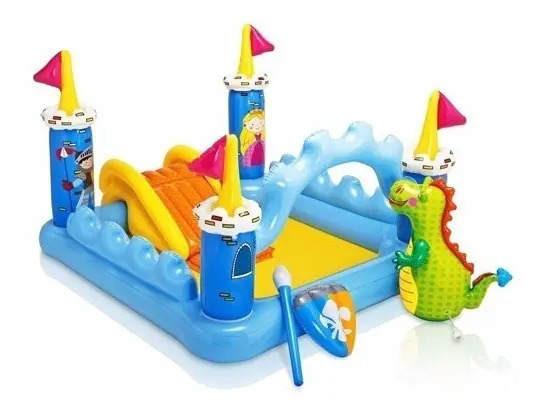 D_NQ_NP_625563-MLA31015449417_062019-F.jpg Pileta Inflable Intex Playcenter Castle Castillo + Parche - Imagen 1