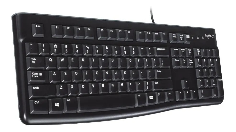 D_NQ_NP_625651-MLA99918115095_112025-F.jpg Teclado K120 Logitech Idioma Español España Negro - Imagen 1