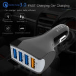 Cargador 12v Auto 4 Entradas Usb Carga Rapida Celular - Imagen 3