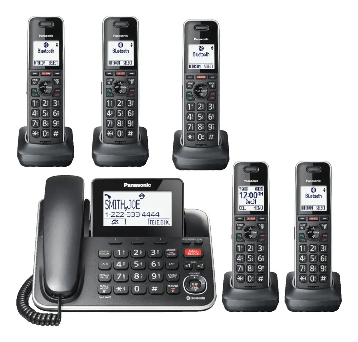 D_NQ_NP_638543-MLA110886742347_042026-F.jpg Telefono Inalambrico Panasonic 6 Bases Bluetooth Contestador - Imagen 1