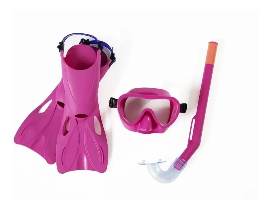 D_NQ_NP_639931-MLA53858079461_022023-F.jpg Kit Buceo Snorkel Bestway 4 Piezas Antiparras Playa + Bolso - Imagen 1