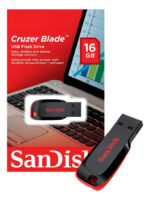 Pendrive Sandisk Cruzer Blade Sdcz50-016g-b35 16gb 2.0 Liso Negro Y Rojo Negro/rojo - Imagen 3