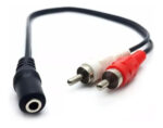 Cable Adaptador Rca A Miniplug Hembra Reforzado Calidad - Imagen 2