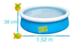 Pileta Inflable Redonda Bestway My First Fast Set 57241 De 1.52m X 38cm 477l Azul - Imagen 12