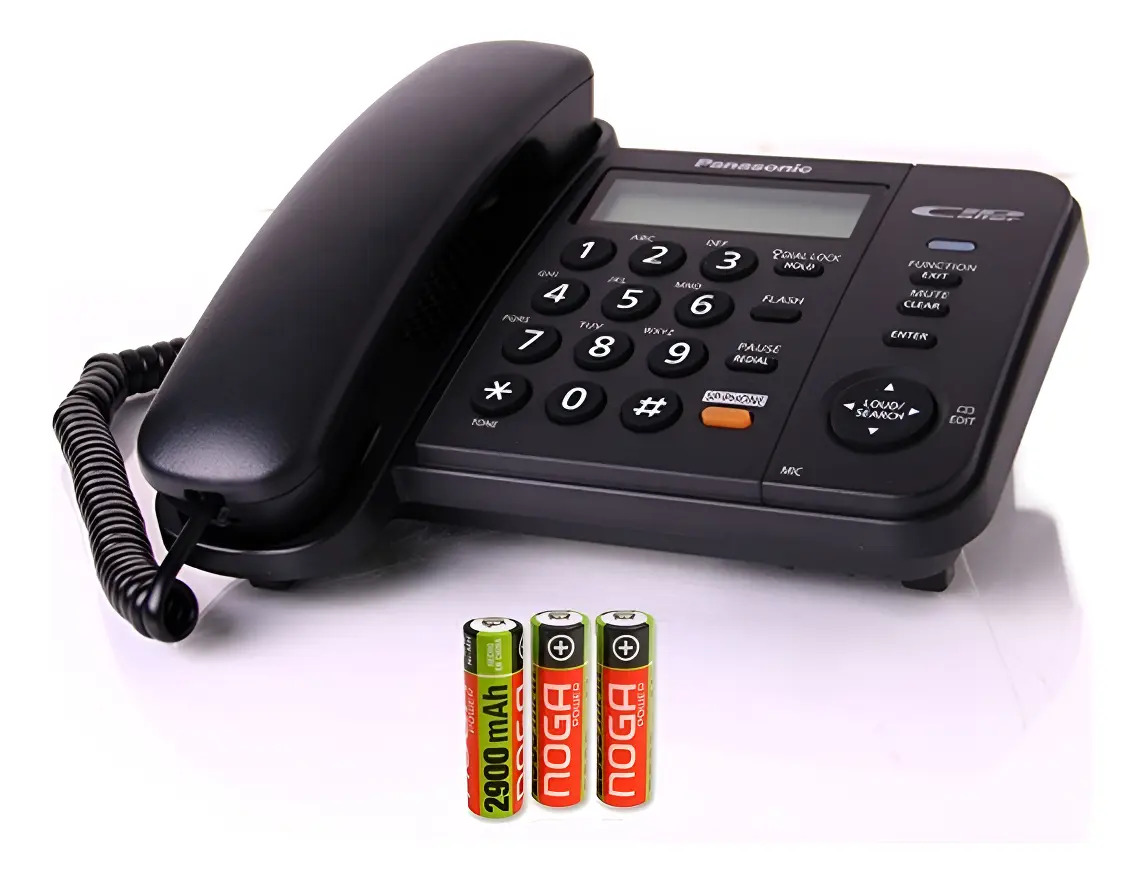 D_NQ_NP_671369-MLA91524604574_092025-F.jpg Telefono Panasonic Fijo Manos Libres Memoria Caller Id Altavoz Ultimo Modelo + 3 Pilas Aa - Imagen 1