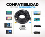 Cable Hdmi Kolke Largo 10 Metros - Reforzado Full Hd 4k Tv Monitor Lcd Led Smart - Imagen 2