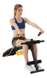 Banco Abdominales Plegable Bodytone Athletic Works Extensores Pesas Mtdp-6456 - Imagen 4