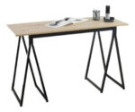 Escritorio Para Oficinas Madera Metal Moderno Industrial - Imagen 2