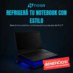 Base Para Notebook Gamer Con 2 Cooler Luces Led Noga Ng-z007 Color Negro Color del LED Azul - Imagen 3