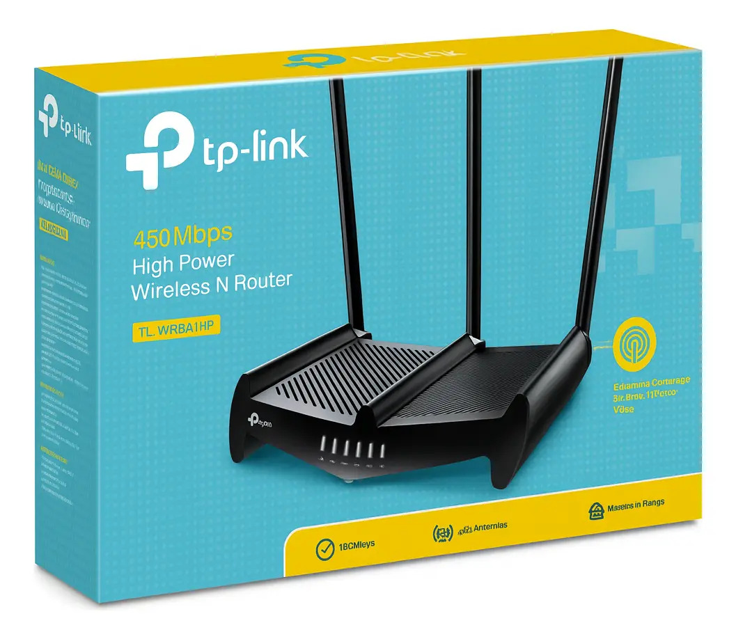 D_NQ_NP_689751-MLA99935435607_112025-F.jpg Router Tp-link Tl-wr841hp Inalámbrico N De Alta Potencia A 300 Mbps Mayor Cobertura Atraviesa Muros - Imagen 1