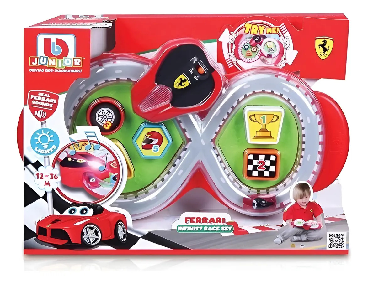 D_NQ_NP_691060-MLA95232249890_102025-F.jpg Pista De Carreras Bb Junior Diseño Ferrari Original - Imagen 1