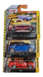 Set X 3 Autitos De Juguete Metalicos Diseños Variados Ramos - Imagen 2