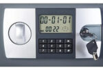 Caja Fuerte Digital 35x25x25 + 2 Llaves Teclado Beige Acero - Imagen 4