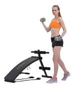Banco Abdominales Plegable Bodytone Athletic Works Extensores Pesas Mtdp-6456 - Imagen 2