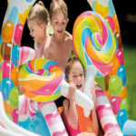 Pileta Tobogan Inflable Zona De Dulces De Playcenter Intex Azul - Imagen 8