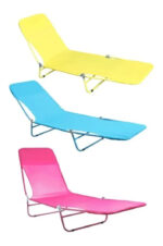Reposera Plegable Playera Jardin Camping Reforzada Colores - Imagen 2