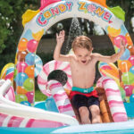 Pileta Tobogan Inflable Zona De Dulces De Playcenter Intex Azul - Imagen 7