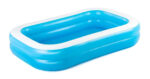 Pileta Inflable Rectangular Bestway Piscina Fast Set De 2.62m X 1.75m X 51cm 778l Azul Y Blanca Caja Azul/blanco
