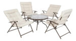 Set De Jardin Exterior 4 Reposeras + Mesa De Vidrio - Imagen 9