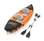 Kayak Bote Inflable 2 Personas Bestway Calidad 160kg + Remos - Imagen 6