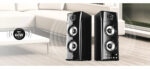 Parlantes Genius Madera Modelo Nuevo + 50w Rms 3 Vias Ideal Tv Smart Ultimo Modelo - Imagen 4