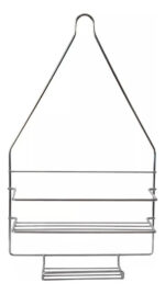 Organizador De Ducha Doble Cromado Resistente Premium