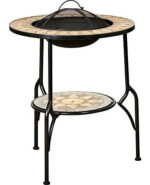 Mesa Exterior Mosaico Importada Con Brasero Mod Exclusivo ! - Imagen 3