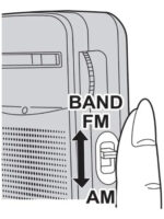 Radio Portátil Panasonic Rf-p50 Analógica Am/fm Gris - Imagen 3