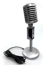 Microfono Para Pc De Pie + Metros Plug And Play 3.5 Ramos