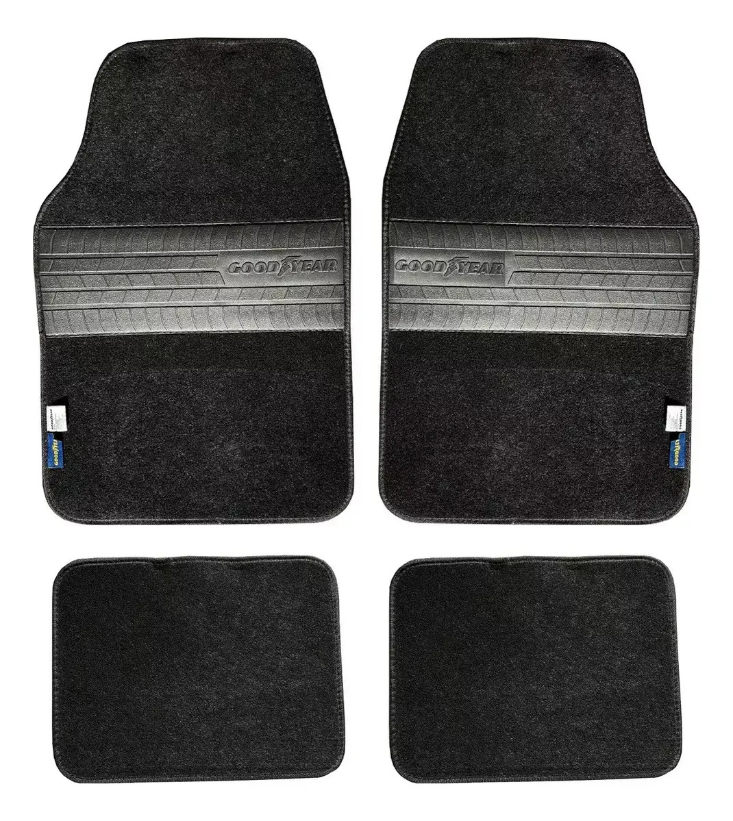 D_NQ_NP_771319-MLA79267028308_092024-F.jpg Cubre Alfombras Set 4 Piezas Afelpado Para Auto Universal - Imagen 1