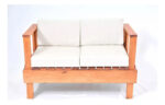 Set De Jardin 4 Piezas Living De Madera Con Almohadones - Imagen 2