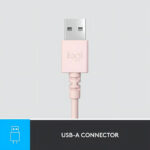 Audifono Logitech H390 Usb C/ Cancelación De Ruido Color Rosa - Imagen 11