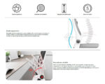 Silla Ejecutiva Empoli Em-3048 Ergonómica Apoyabrazos Abatibles Soporte Lumbar Blanco Mesh - Imagen 10