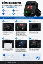 Transmisor Bluetooth Mp3 Musica Auto Display Carga Rapida - Imagen 9