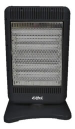 Estufa Electrica Velas 3 Calefactor Eiffel E521 1200 Watts Giratoria Color Negro - Imagen 2