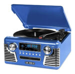 Tocadisco Retro Vinilos Usb Aux Mp3 Bluetooth Cd + Radio