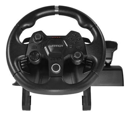 D_NQ_NP_804812-MLU73787965864_012024-F.jpg Warrior Js090 Volante Pedalera Joystick Ajustable Pc Y Consolas Xenex Negro - Imagen 1