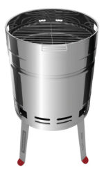 Parrilla Móvil Tramontina Tcp-400 40.9cm De Ancho 74.8cm De Alto 40.8cm De Profundidad Plateado - Imagen 2
