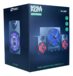 Parlantes Noga Multimedia 2.1 Usb Con Luces Ng-650p Ultimo - Imagen 4